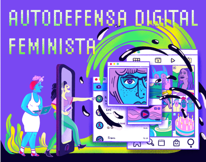 Dos mujeres acceden a su mundo digital a través de un dispositivo móvil. El mundo online y offline no son dos cosas distintas